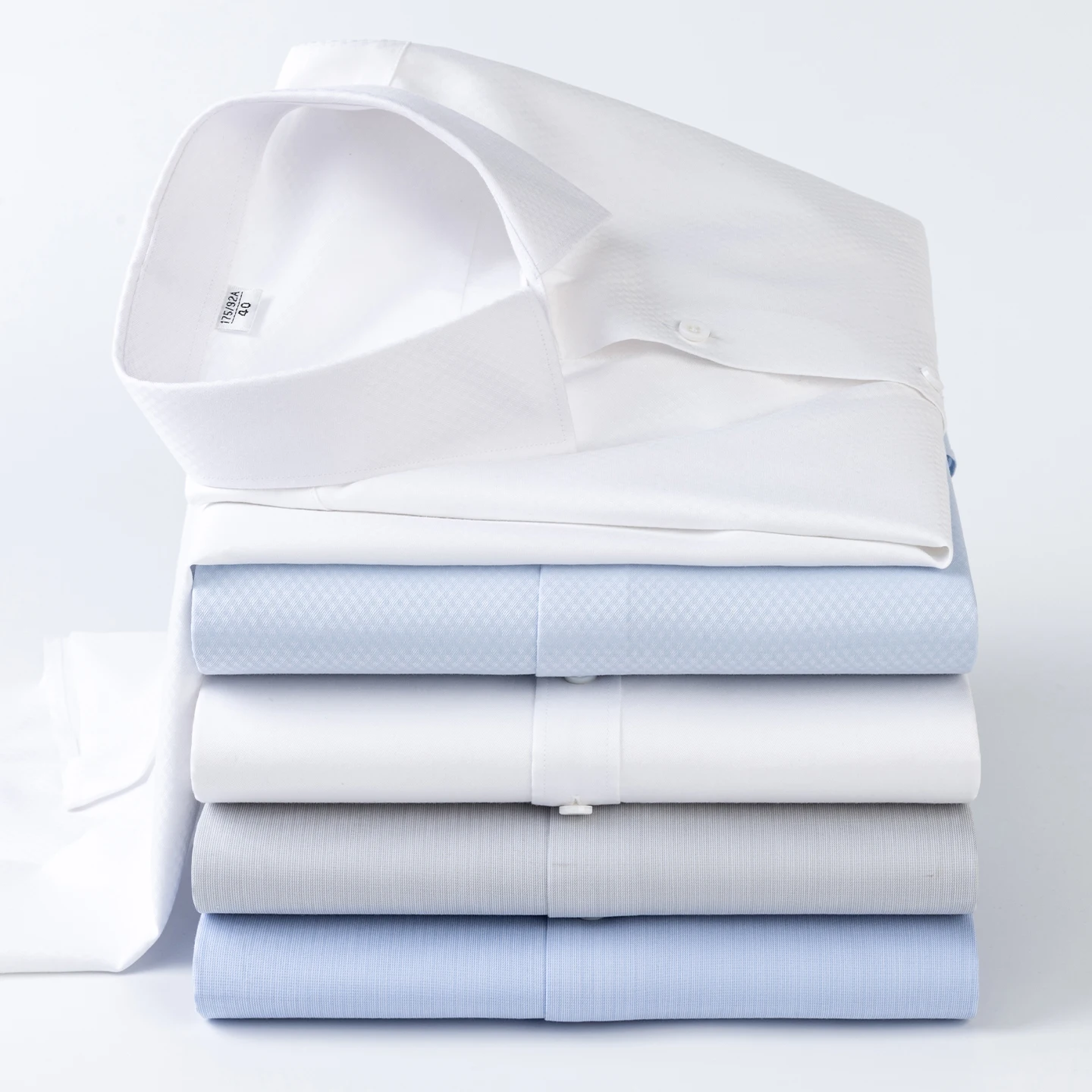 Hight quality Silk long sleeve shirts for men slim fit formal shirt cotton DP Anti-wrinkle office tops soft business clothes