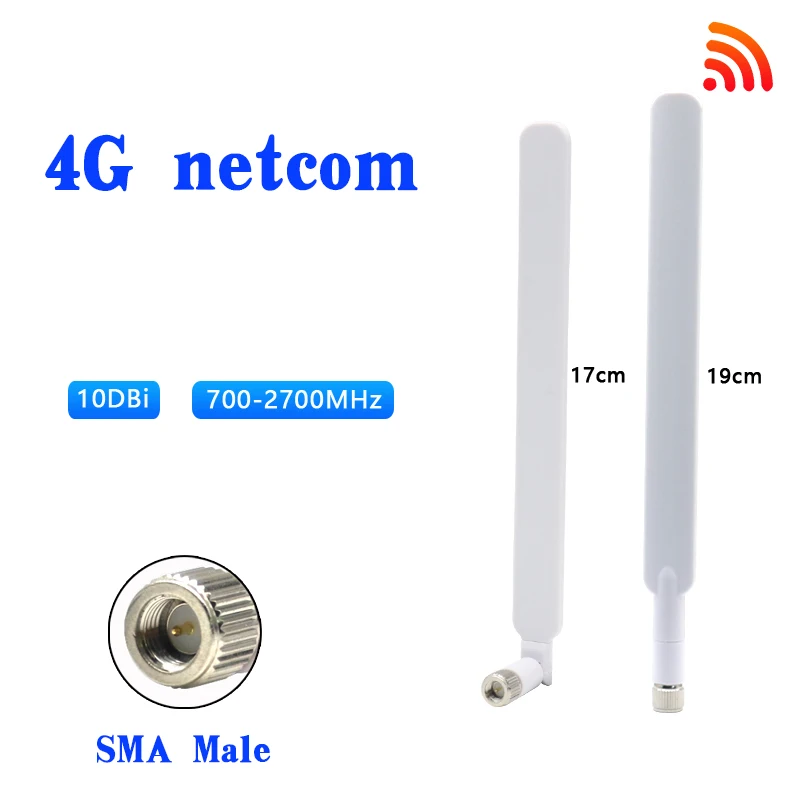 2 pçs/set 4G Antena SMA Macho para 4G E5186 Para HUAWEI LTE Router Antena Externa para Huawei B593 B315 B310 698-2700MHz