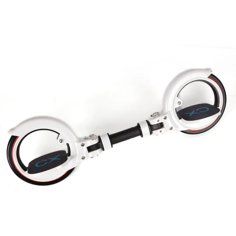 

New two-wheeled pedal scooter adult outdoor sports PU two-wheeled scooter