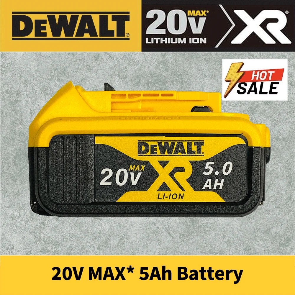 

Dewalt Battery DCB205 20V Max XR 5Ah High Capacity Lithium Ion Rechargeable Replacement for Cordless Electric Power Tools