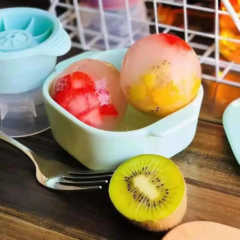 Ice Maker Food Grade Sphere Ice Mold Stackable Slow Melting DIY Ice Ball For Cocktail Drink Home Bar Tools