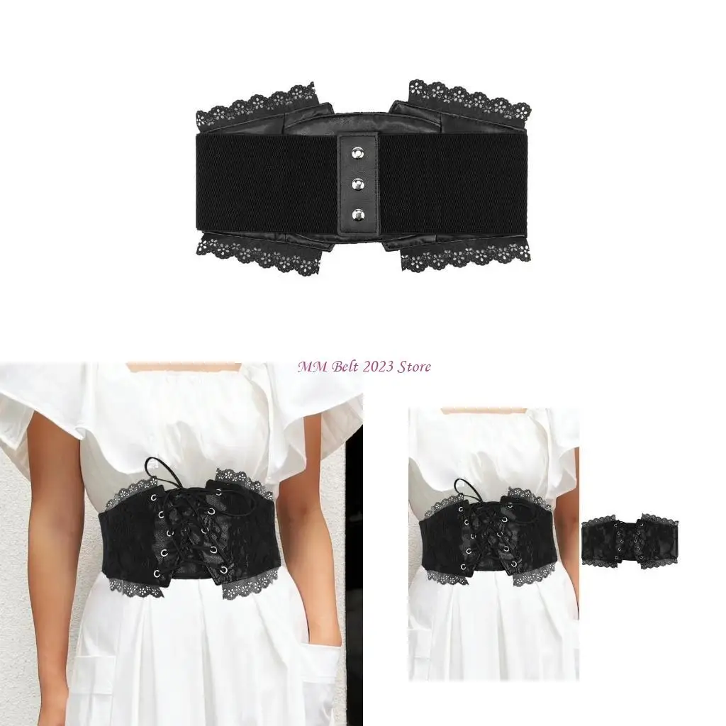 49me 패션 허리 Cincher 숙녀 드레스 벨트 와이드 허리 벨트 이브닝 파티 벨트 다양한 체형과 스타일