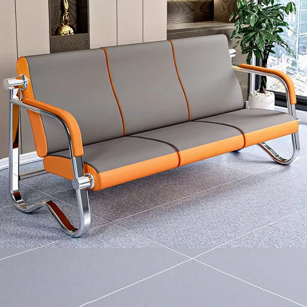 Stacked Waiting Chair Sofa And Coffee Table Set For Public Spaces (Café)-Minimalist Reception Design