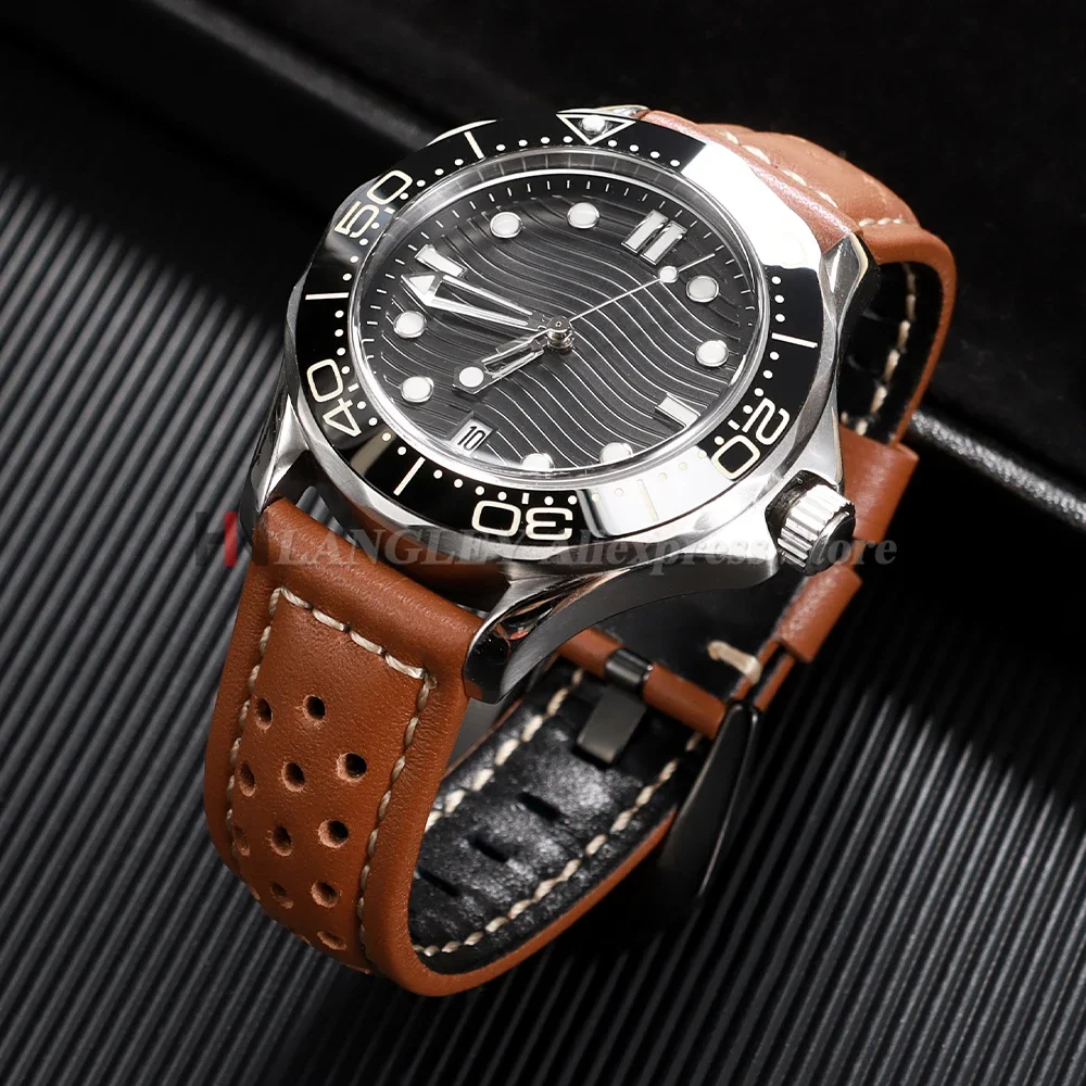 ヴィンテージハンドメイド腕時計ストラップ 18mm 20mm 22mm 24mm 26mm パネライ用 レザーストラップ メンズ レディース ブラウン グレー 通気性 多孔質 ウォッチバンド