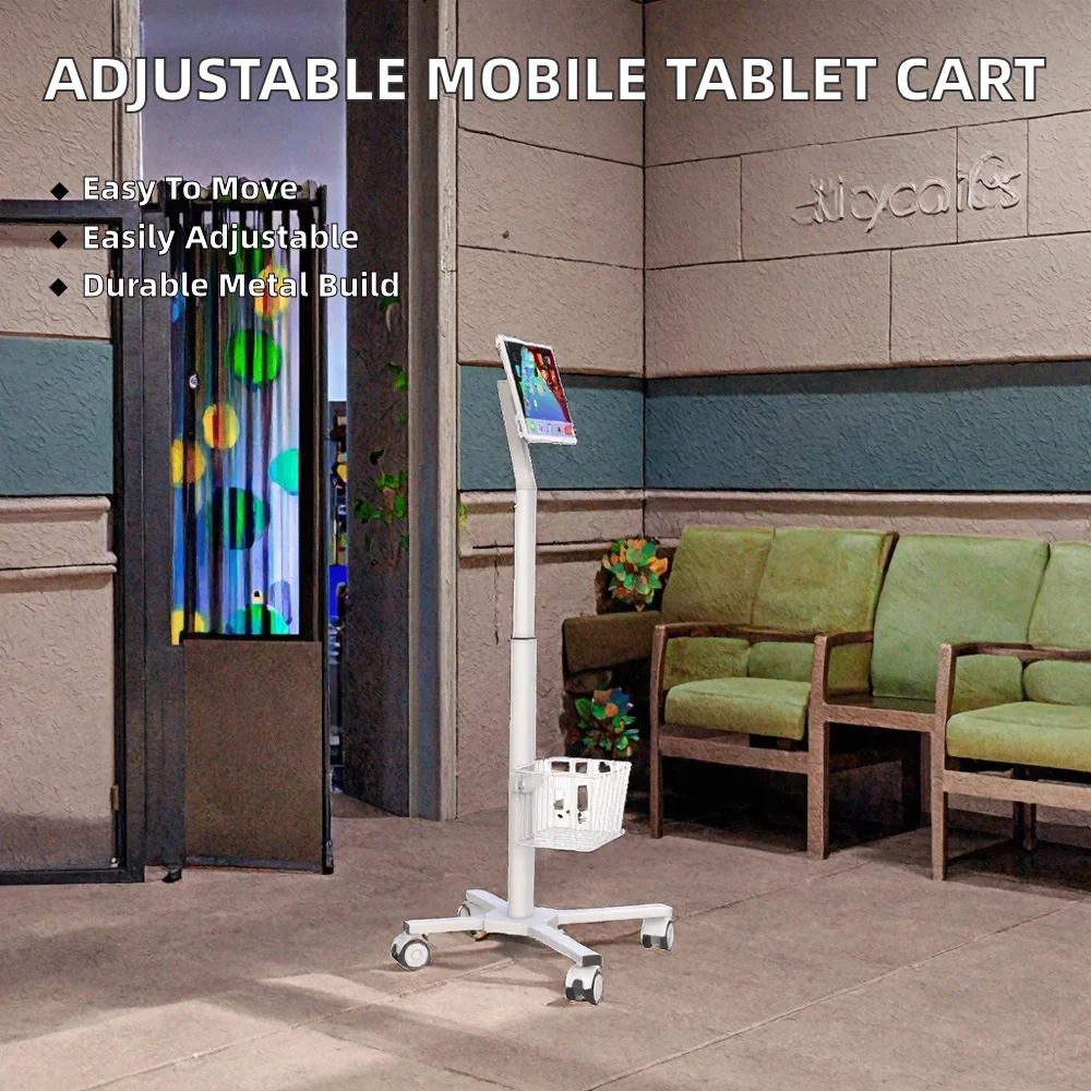 Wózek medyczny z regulowanym s – Tablet Stand Adjustable recenzja i cena