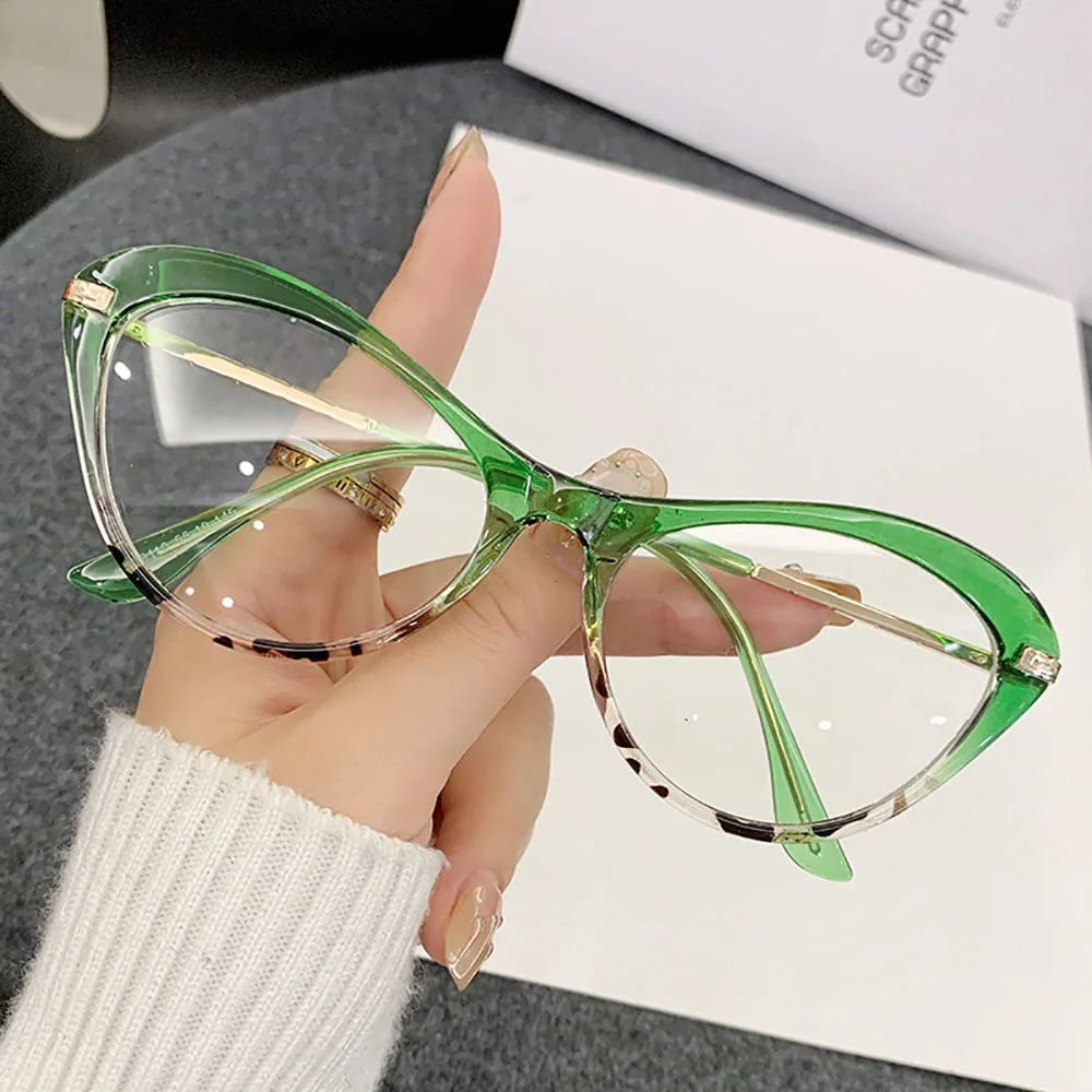 

New Fashion Men Women Cat Eye Anti-Blue Light Glasses Unisex Blue Light Blocking Eyewear Computer Optical Spectacle Eyeglasses