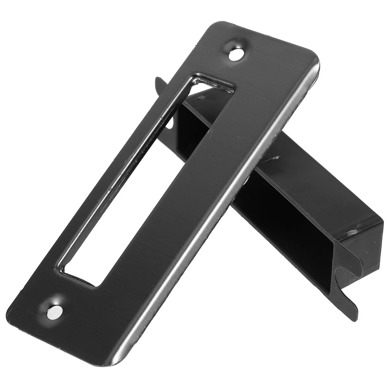 Door Slot Strike Plates for Internal Doors Black Handle Latch Metal Striker Knob Interior Gusset