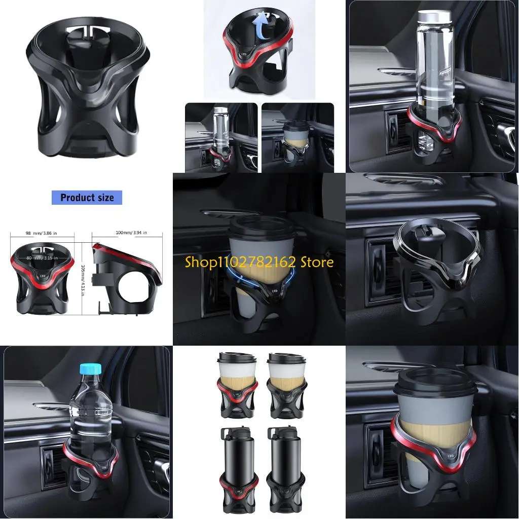 

547B Vehicle Beverage Holder Clip On Air Vent Secure Coffee Cup Stand Bracket for Car