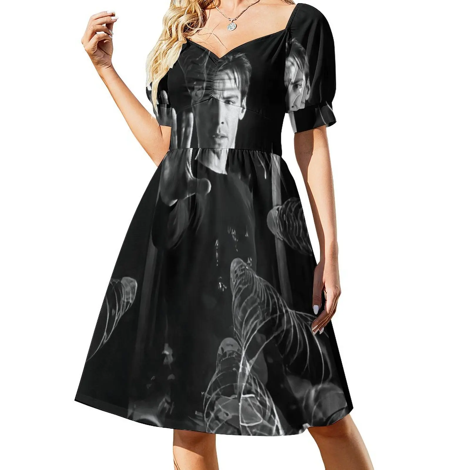 

Neo Bullets Short-Sleeved Dress Elegant gowns women's summer clothing 2025 women clothes