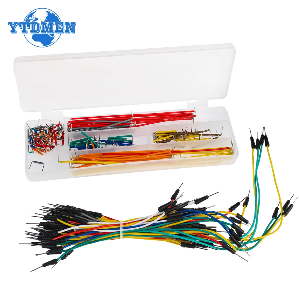 1set Used for Breadboard Jumper Wire DIY Kit 140pcs Solderless U Shape Breadboard Jumper Cable+65pcs Electronic Wire for Arduino