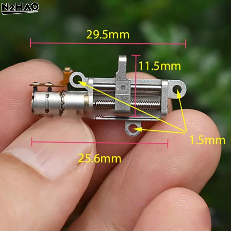Micro Tiny 5mm Precision Planetary Gearbox Gear Stepper Motor 2-phase 4-wire Stepping Motor Linear Screw Metal Slider