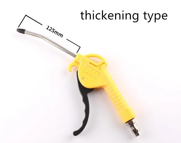 plastic air blow gun dust duster trigger handle 1/4'' compressed alloy nozzle blow gun