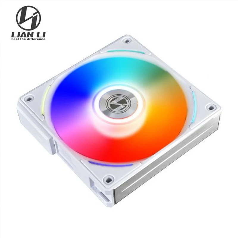 مروحة Lian Li UNI AL120 V1 ARGB بدون كابل تدعم L-Connect PWM صامتة منخفضة الضوضاء عالية التحكم في مزامنة RPM MB، حزمة واحدة #4