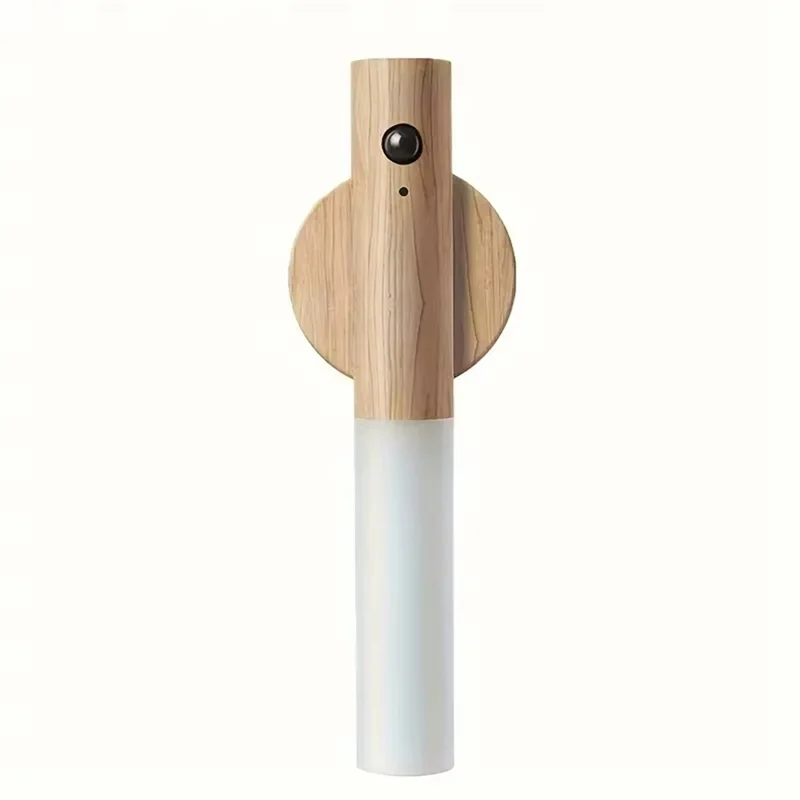 ABKD Intelligent Induction Light Corridor Cabinet Wall Light Household Toilet Wall Induction White Walnut