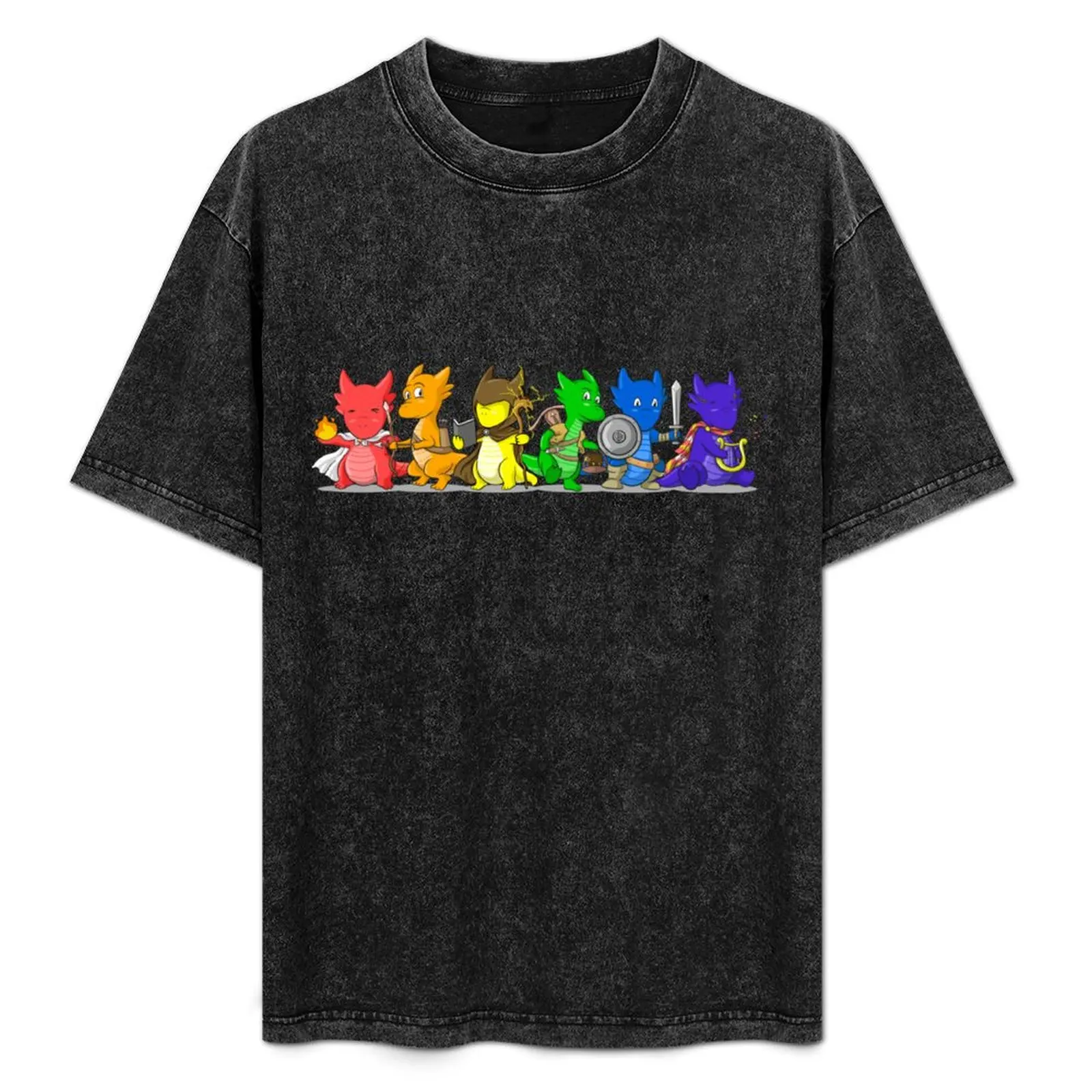 T-shirt Dragon Pride Adventurers en coton doux et décontracté à manches courtes