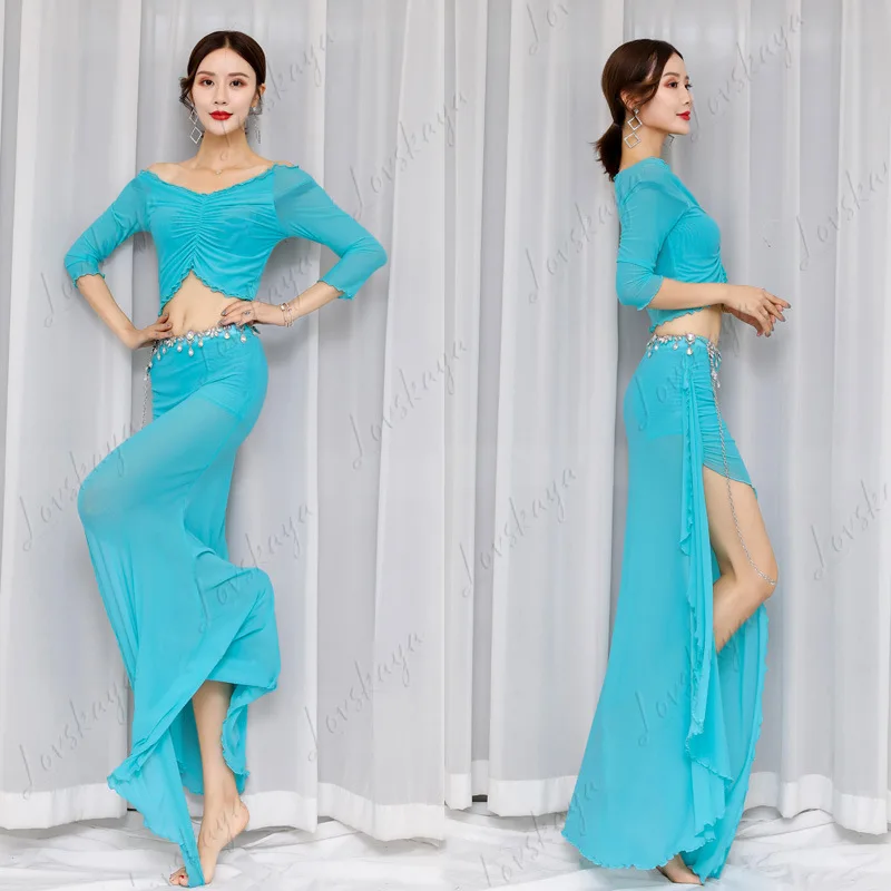 

Belly Dance Practice Clothes Beginner Clothing Women's Suit Belly Dance Dance Clothes Autumn Performance Dress