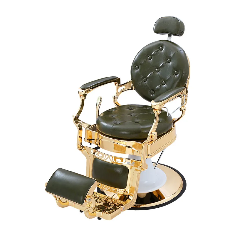 

Retro barber chair European hair can be lifted and reclined barber chair
