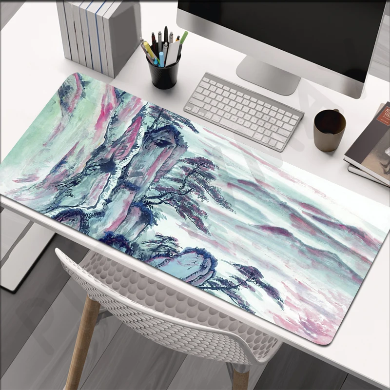 

Chinese Painting Mouse Pad Gamer Mousepads Big Gaming Mousepad XXL Mouse Mat Large Keyboard Mat Desk Pad For Computer Laptop
