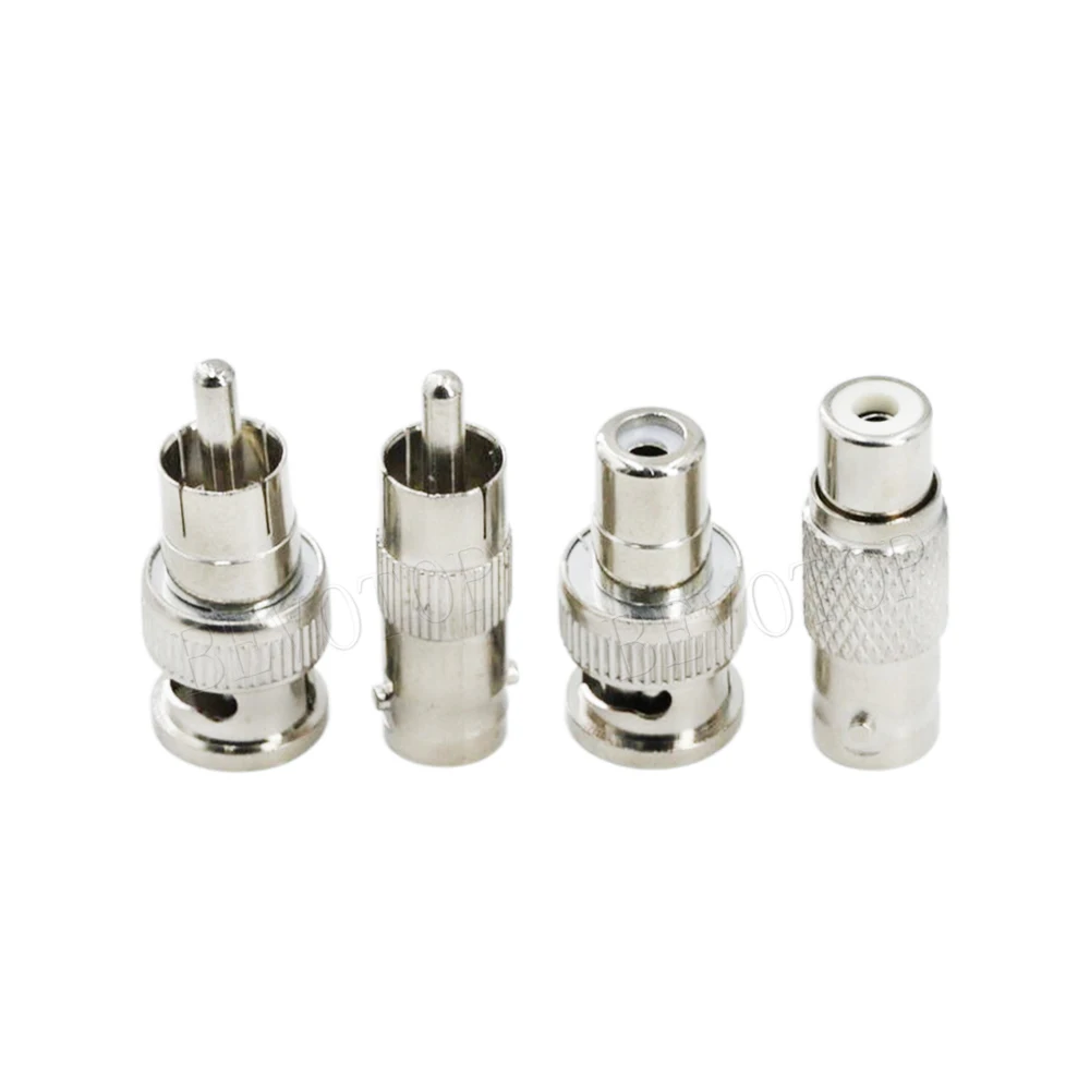 5Pcs/Lot Q9 BNC Male Female to RCA AV Male Female Straight Connector 50 Ohm for CCTV Video High Quality