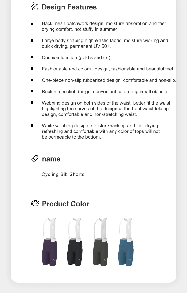 LAMEDA Radfahren Trägerhose Herren Rennrad Shorts Langstrecken Pad Reithose Professionelle Radfahren Shorts Sommer Fahrrad Kleidung – Detail 3