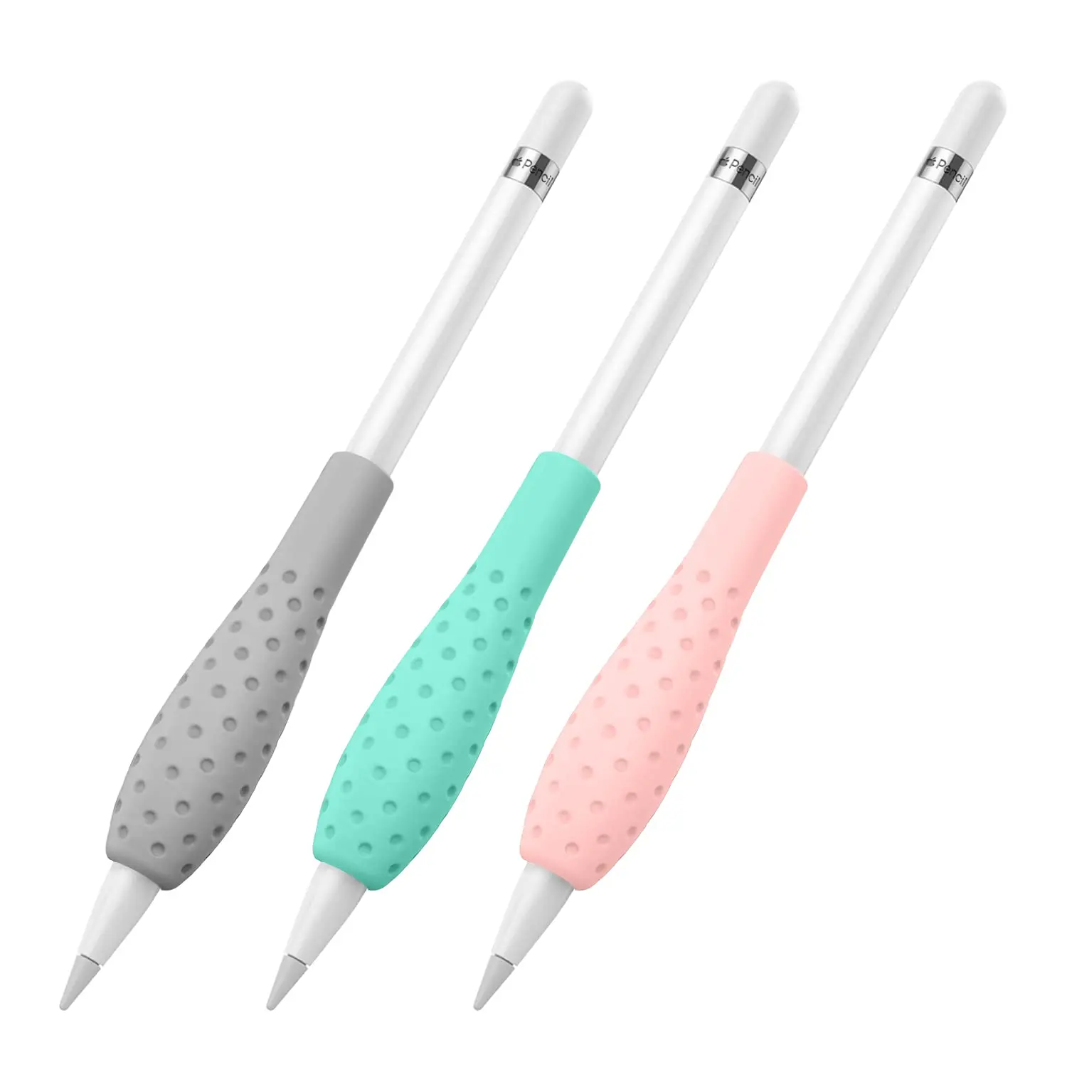 Confezione da 3 accessori per custodia protettiva con supporto per impugnatura in Silicone compatibile con Apple Pencil 1a/2a generazione