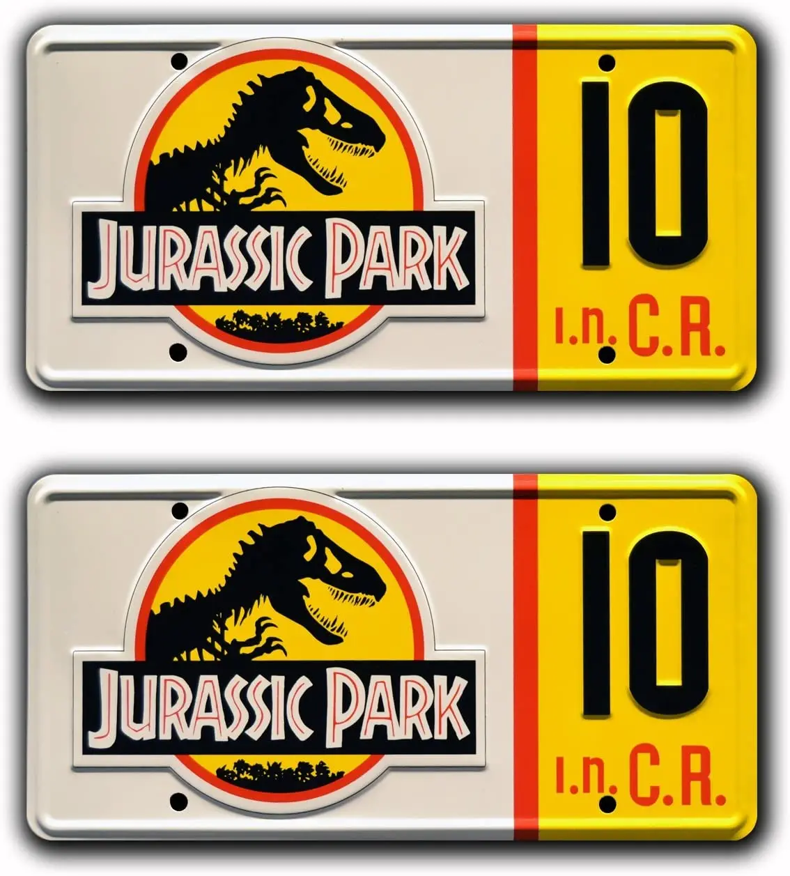 

Celebrity Machines Jurassic Park | # 10 | Metal License Plates