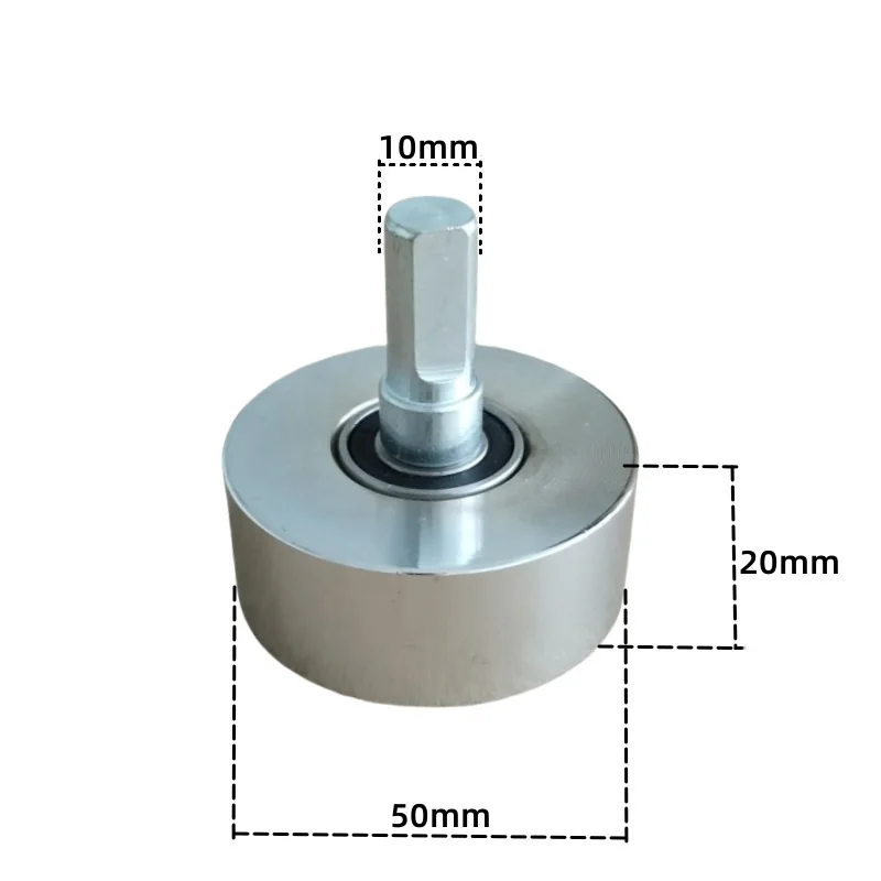 roue-a-rouleaux-en-acier-plat-pour-machine-d'enroulement-de-profiles-dimensions-50x20mm-50x30mm-60x20mm-diametre-de-l'axe-10mm-finition-argentee