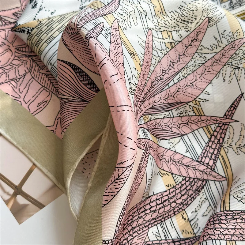 وشاح حريري 90 سنتيمتر شالات والأوشحة الفاخرة المصممين رئيس حقيبة الديكور هدية الكريسماس الملابس والاكسسوارات