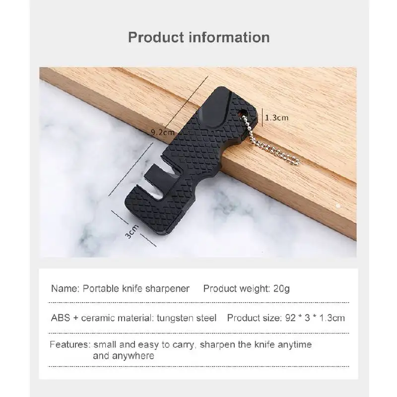 Knife Sharpener Pocket Portable Knife Sharpening Support Fruit Knives Sharpening Stone Tool Camp Kitchen Household Accessories