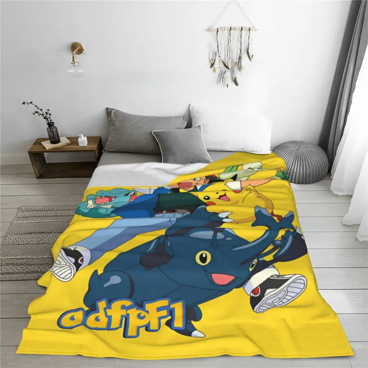 Pokemon Pikachu Anime Blankets Fleece Textile Decor Cute Cartoon Game Breathable Warm Throw Blanket for Sofa Car Bedspread