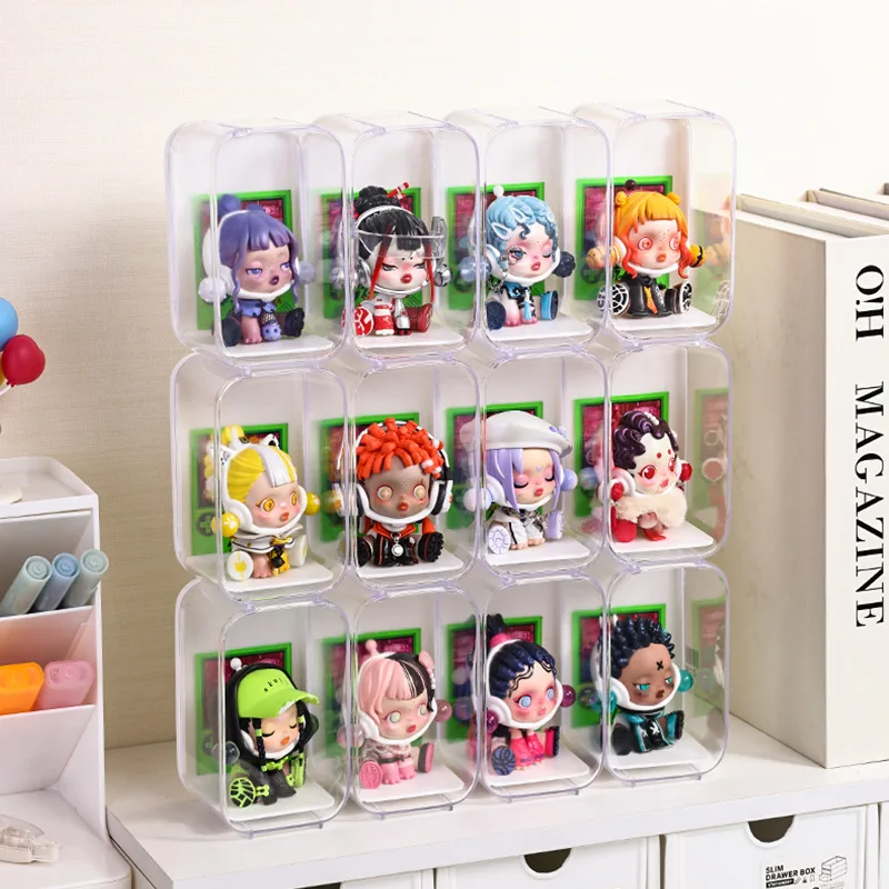 Blind box storage display box for POP MART acrylic display box storage box dust cover figure transparent single