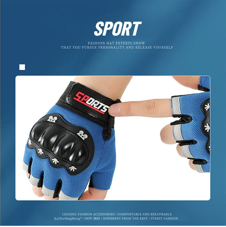 Kinder Radfahren Handschuhe Anti-Slip Schutzhülle Junge Mädchen Wandern Handschuhe Student Camping Training Kinder Mountainbike Handschuhe – Detail 11