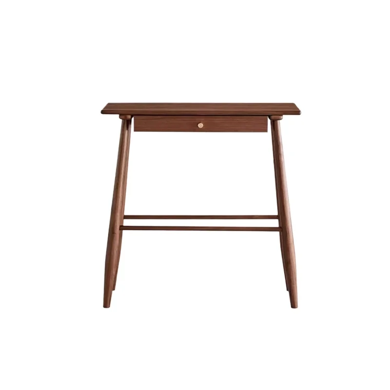 

Black walnut strip case all solid wood entrance table simple retro table sofa table entrance