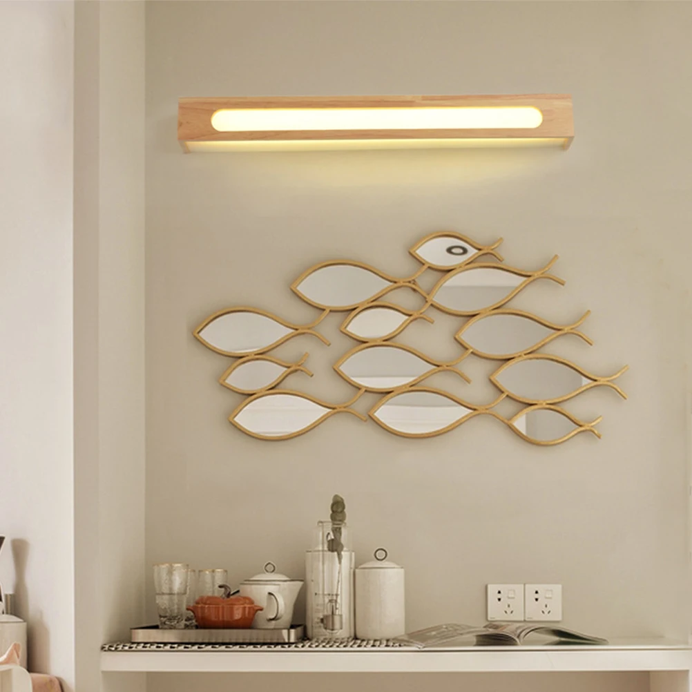 

Wall Lights in Front of Mirror Modern Vanity Bathroom Fixtures over LED for Anti-fog Bedroom