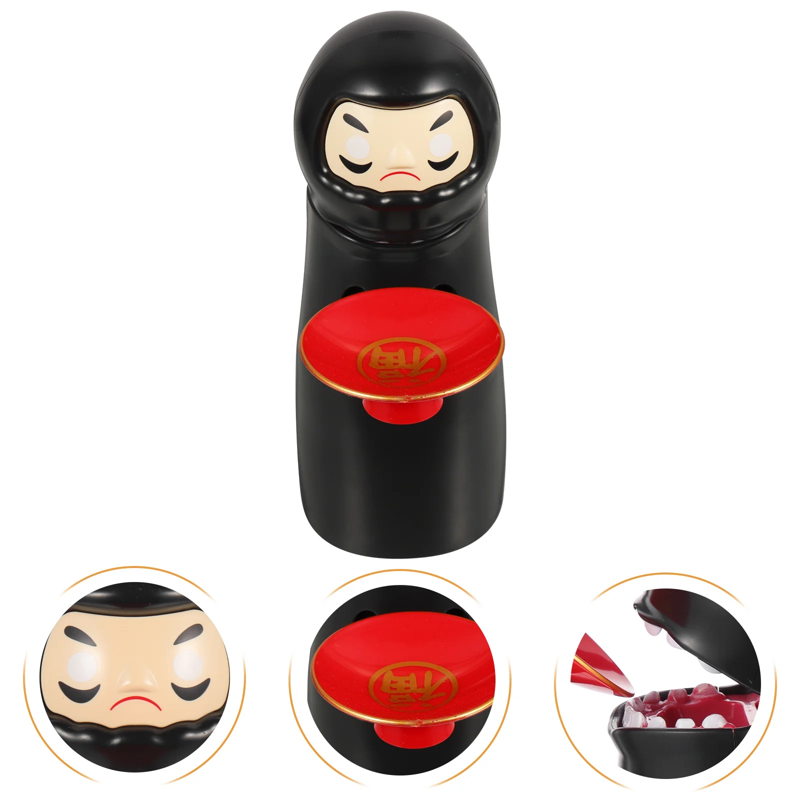 

1pcs Adorable Piggy Bank For Kids Daruma Coin Bank Saving Jar Desktop Decor Multi-Functional Money Box Home Display Decoration