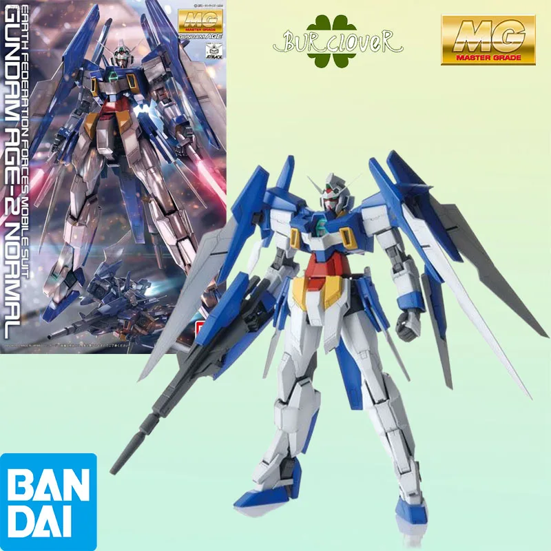 

Bandai Original MG GUNDAM AGE-2 AGE-2 1/100 Anime Action Figure Assembly Model Toys Collectible Model Ornaments Gifts For kids