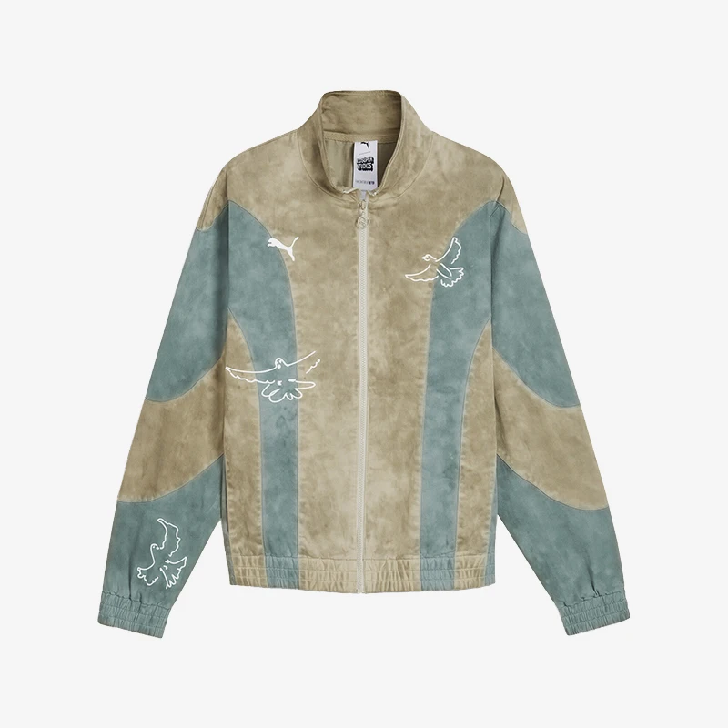 Puma genuine KIDSUPER co branded men's retro patchwork loose casual zipper jacket 624075-94