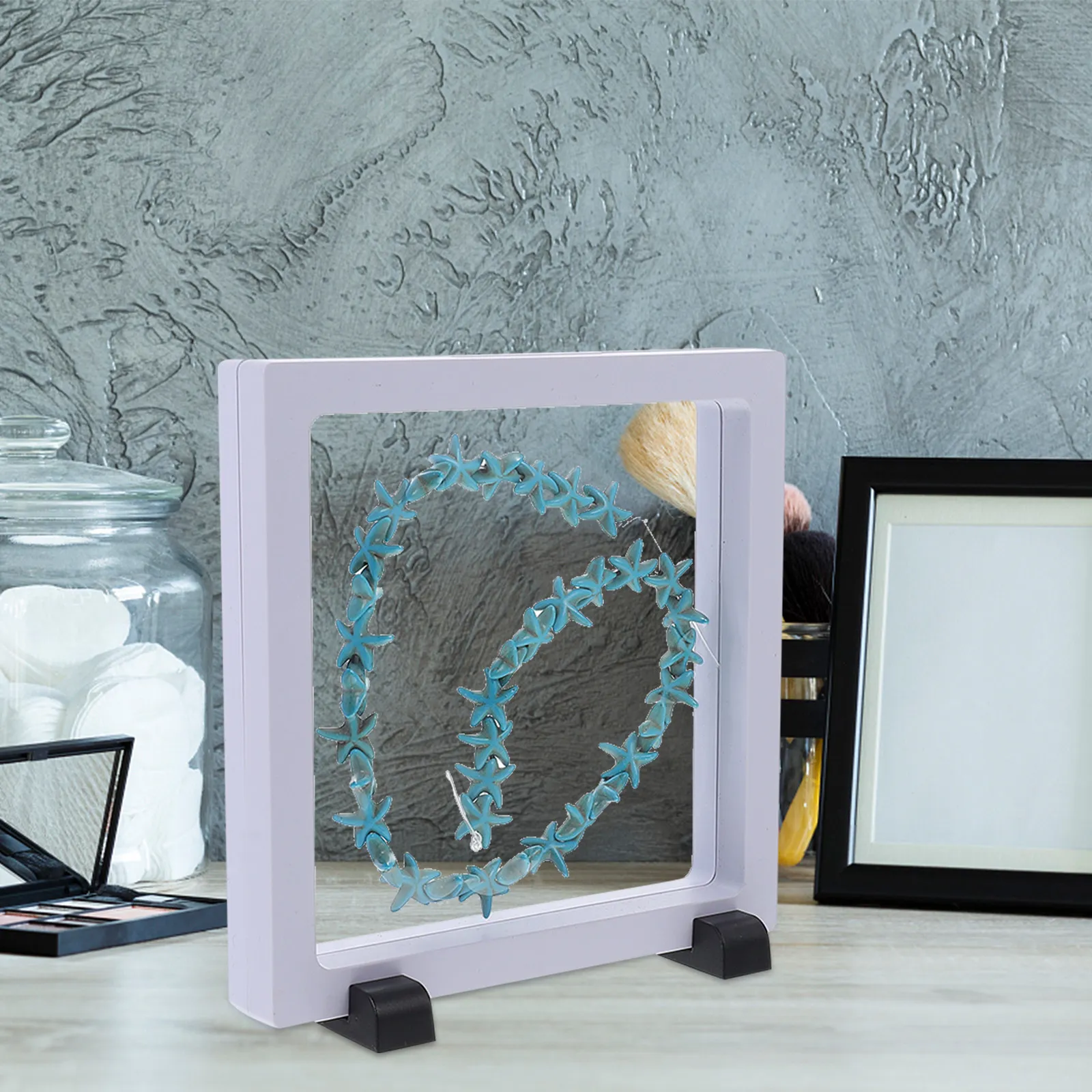 

3 Sets Clear Jewelry Display Stand High Quality ABS Pe Material Sturdy Jewelry Storage Box Non Ring Bracelet Organizer