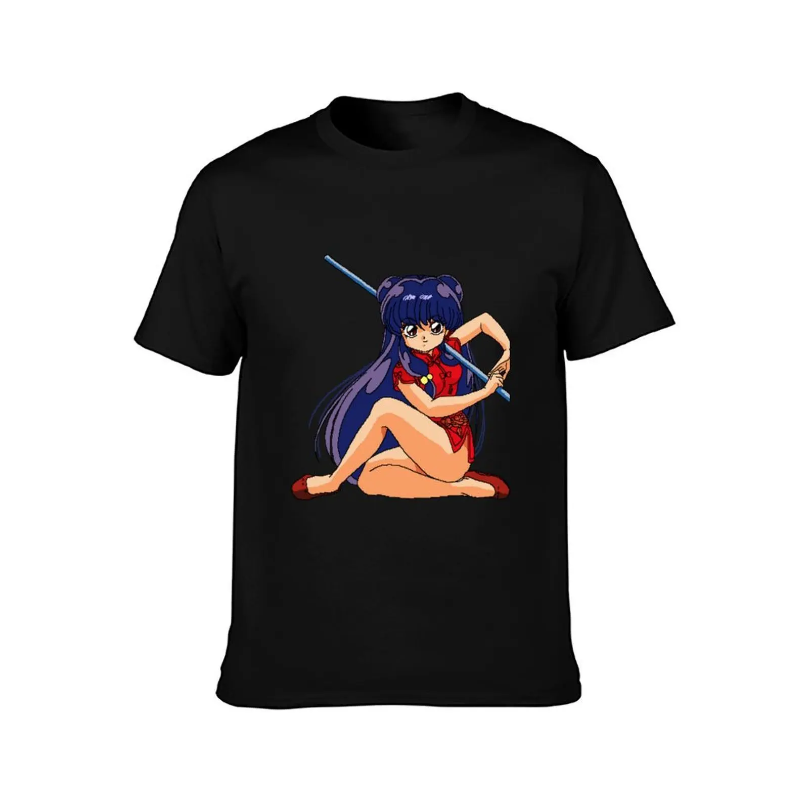 Retro Shampoo Ranma 1/2 T-Shirt Summer Casual Cotton Tee Oversized Streetwear Tops Vintage Graphic Print Unisex Men Women