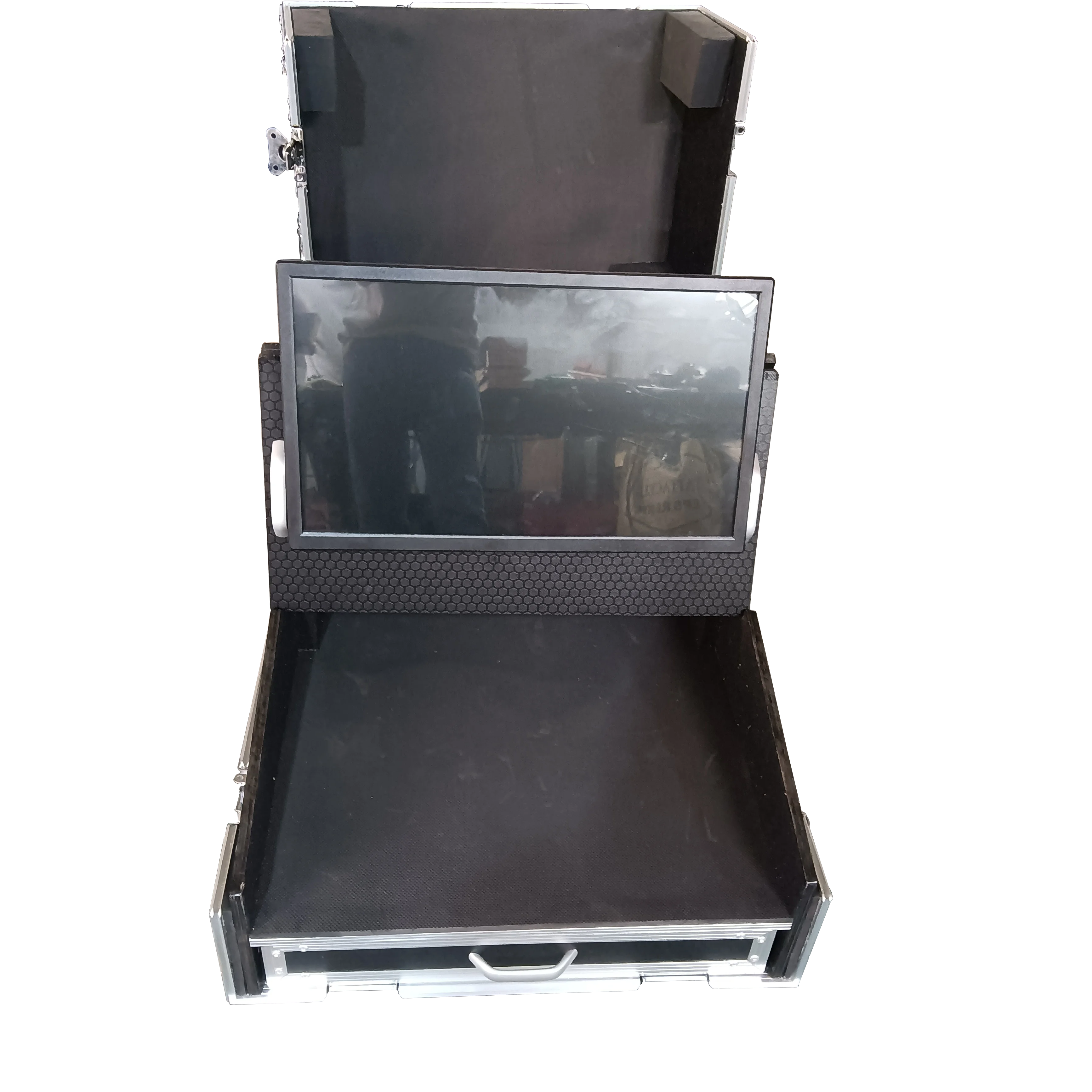 Command Wing Fly Case Marketing Road Flight Case with Hardware Material Black Durable Protection Box for Lighting Console