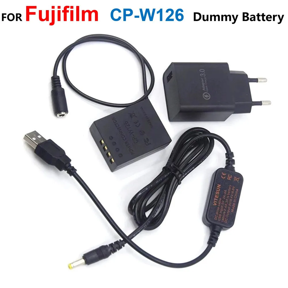 

NP-W126 CP-W126 Fake Battery+USB Power Bank Cable+Charger For Fujifilm X-A2 X-T10 X-E2S X-Pro2 X-T10 X-T20 XT1 X-A3 X-T2 X-T3