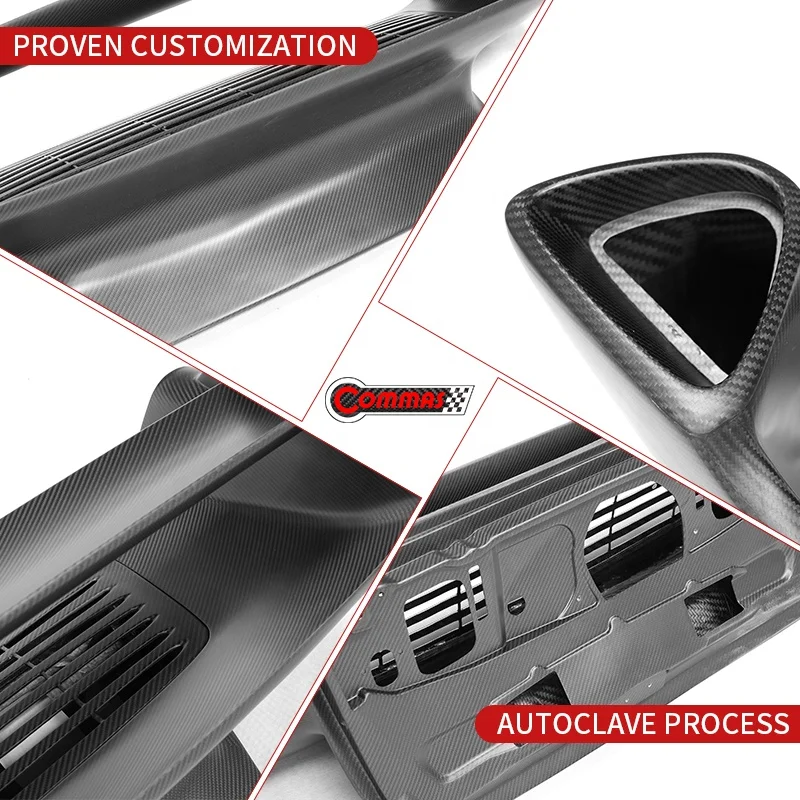 Upgrade RWD Style Spoiler For Porsche 911 997 Dry Carbon Fiber Rear Wing Real Pre Preg Decklid GT Wing Aero Factory Direct