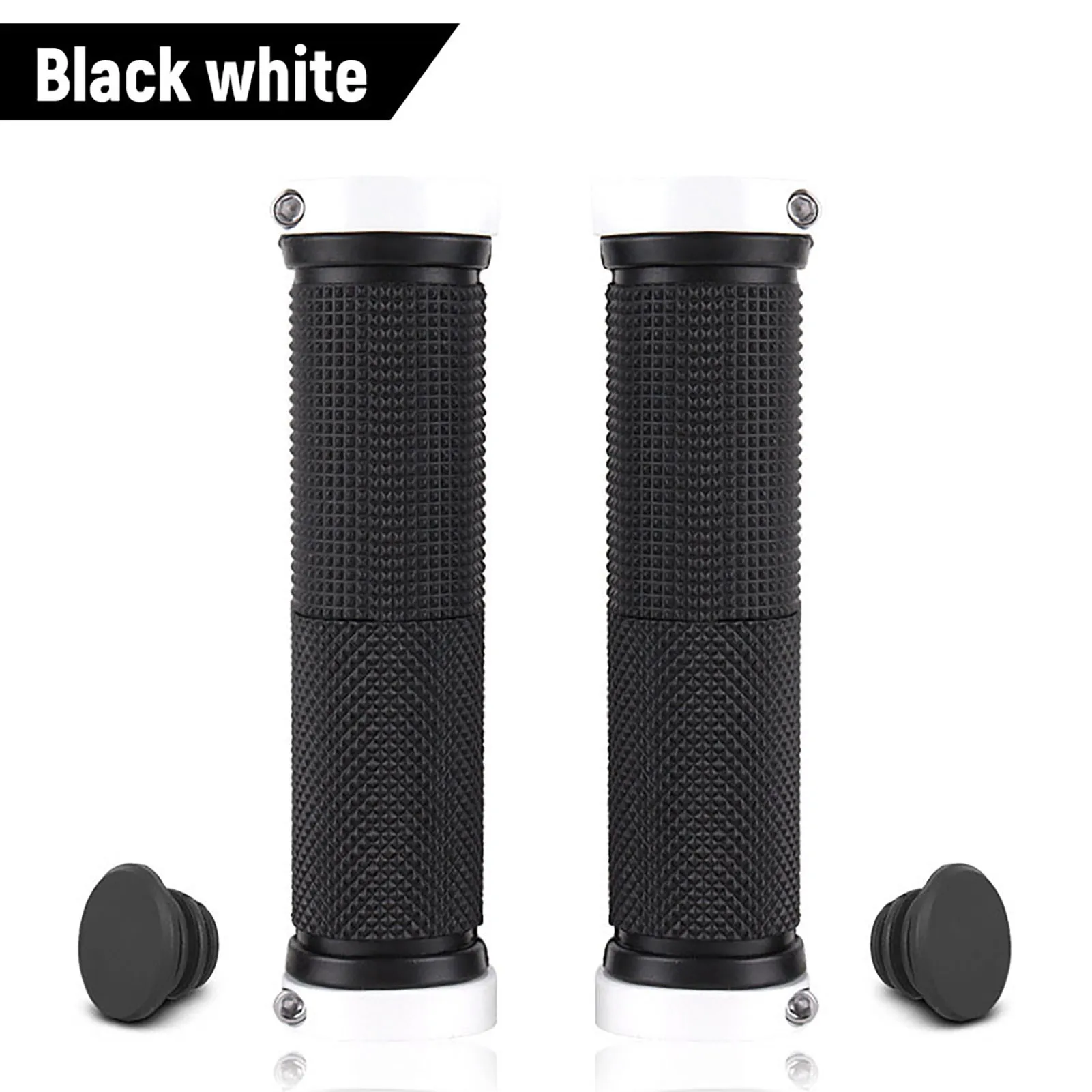 Mountain Bicycle Handlebar Grips Bilateral Locking Non-slip Grip Sleeve for Riding Cycling Enthusiast Gift