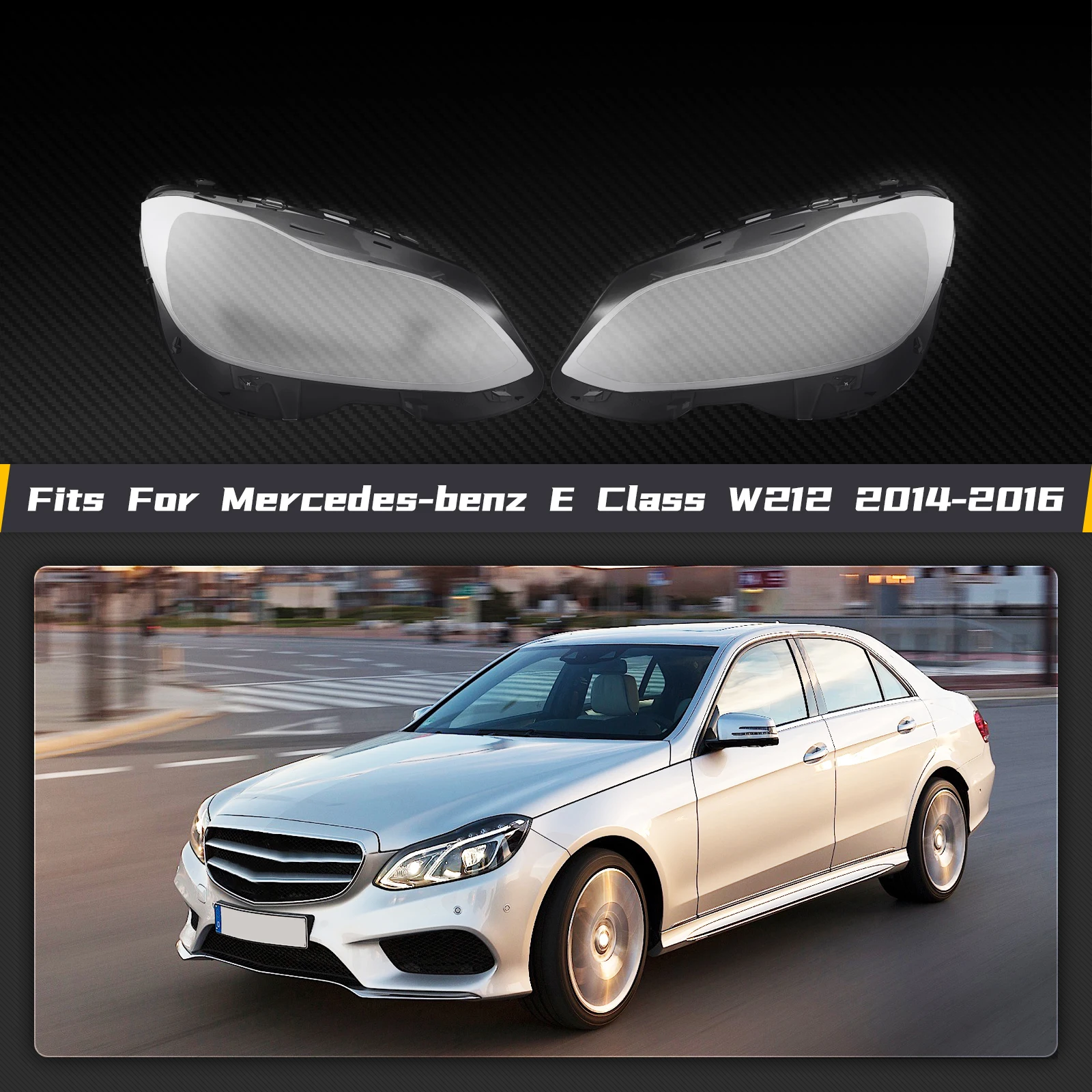 

Крышка фары для Mercedes-Benz E-класса W212 E350 E400 Facelift 2014-2016, сменная стеклянная линза-крышка фары