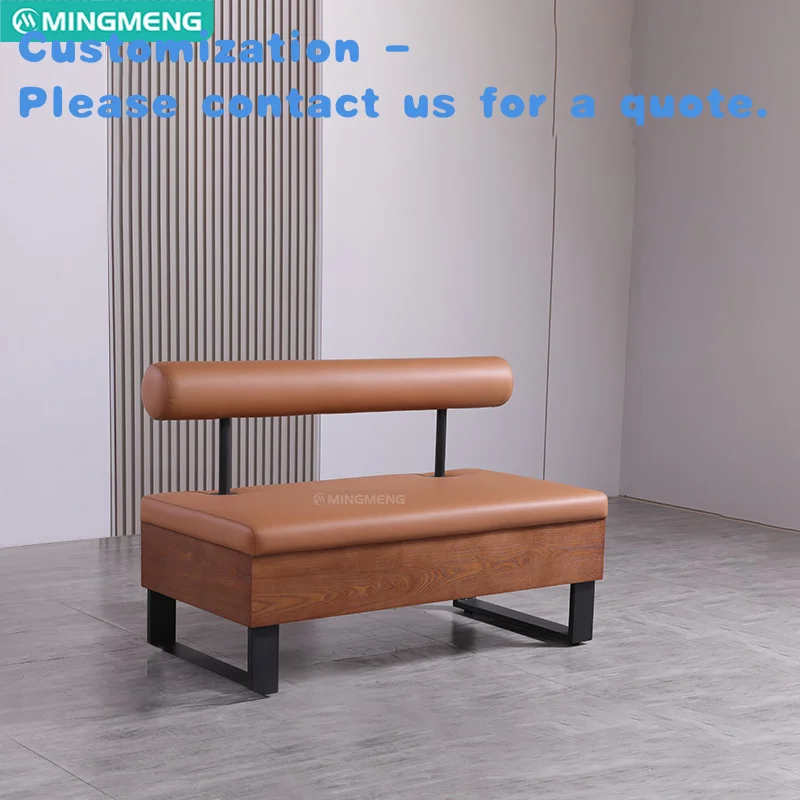 

custom.Customized High Quality Cafe Restaurant Booth Sofa Leather Strong Load-bearing Sofa Seating