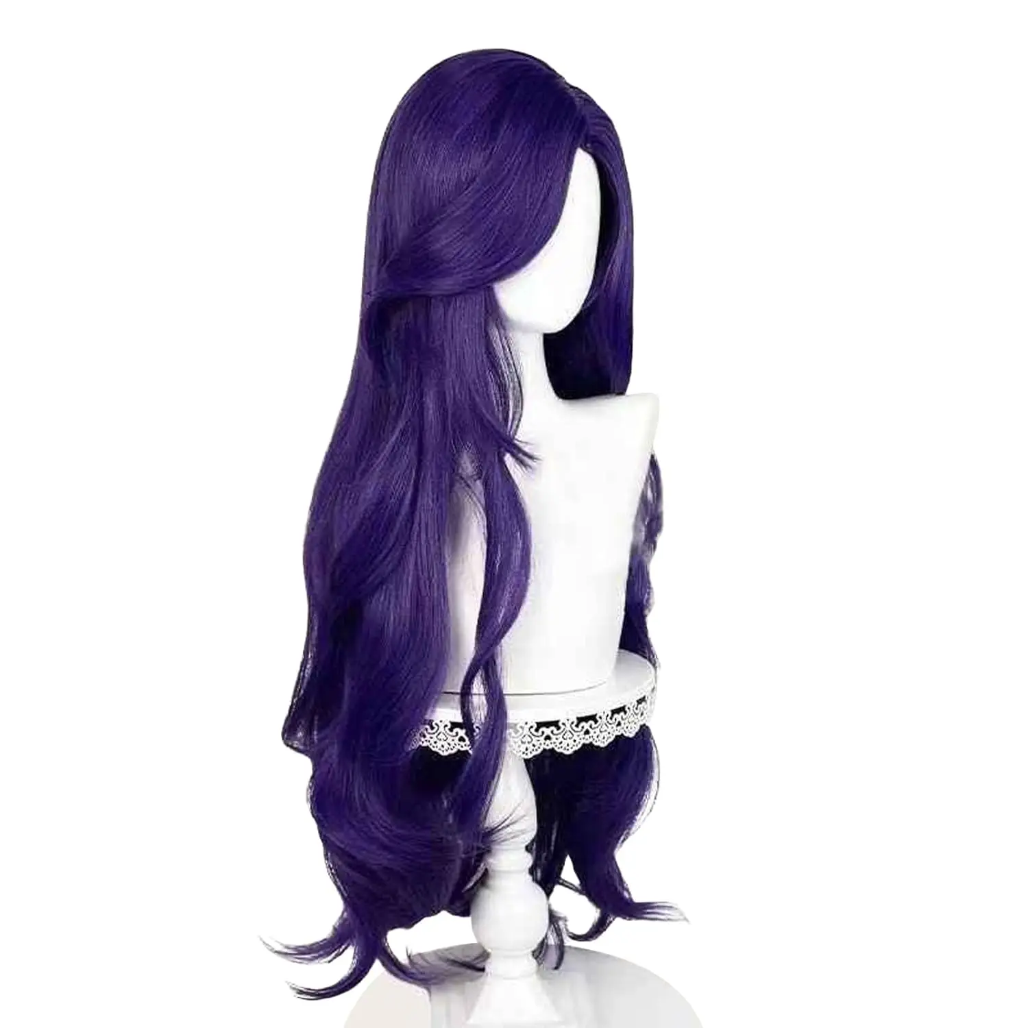 Rarity Cosplay Wig Rarity Wig Long Dark Purple Curly Wigs Heat Resistant Synthetic Hair Halloween party image 2