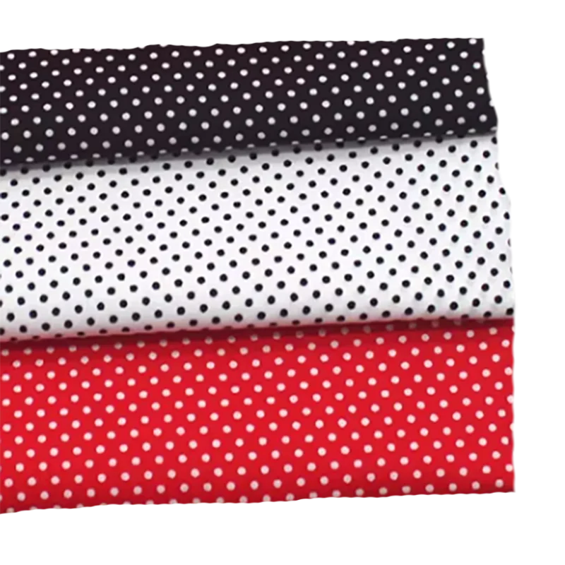 

Via Phil Classic Polka Dot Printed Cotton Poplin Fabric 50x140cm Fabric Patchwork Cloth Dress DIY Sewing Quilting Home Decor