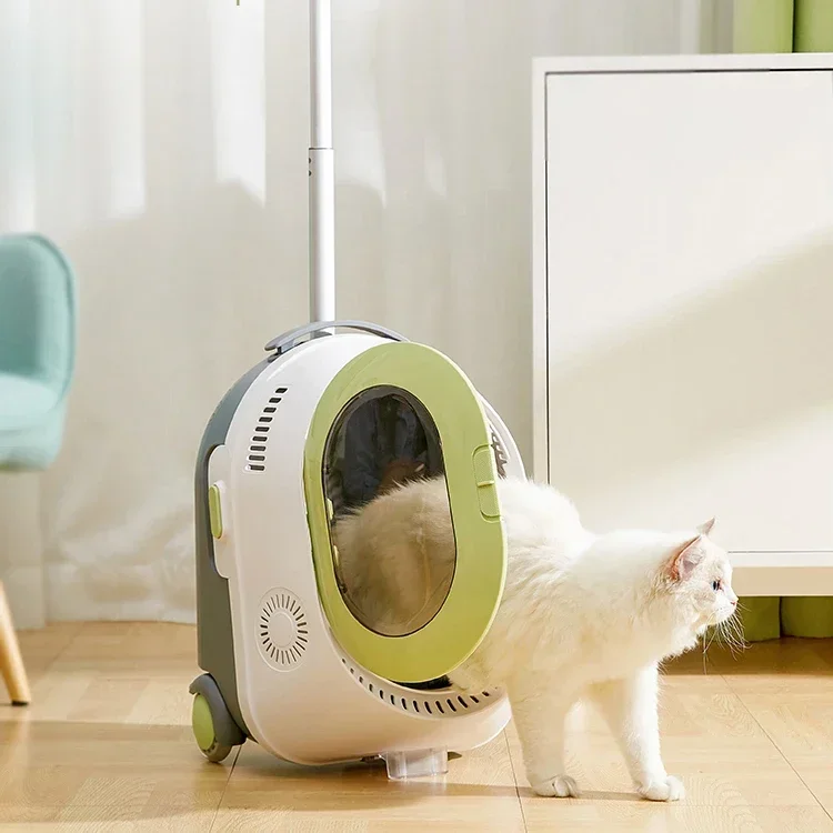 

Multi-functional Cat Trolley Suitcase for and Dog Pet Travel Backpack Carrier