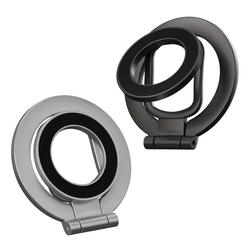 Double-sided mobile phone holder, magnetic ring buckle, bracket type magnetic grip 360 degree rotation, magnetic ring support, foldable bracket, suitable for magnetic iPhone 17/16/15/14/13/12 Pro Max car mobile phone holder view 8