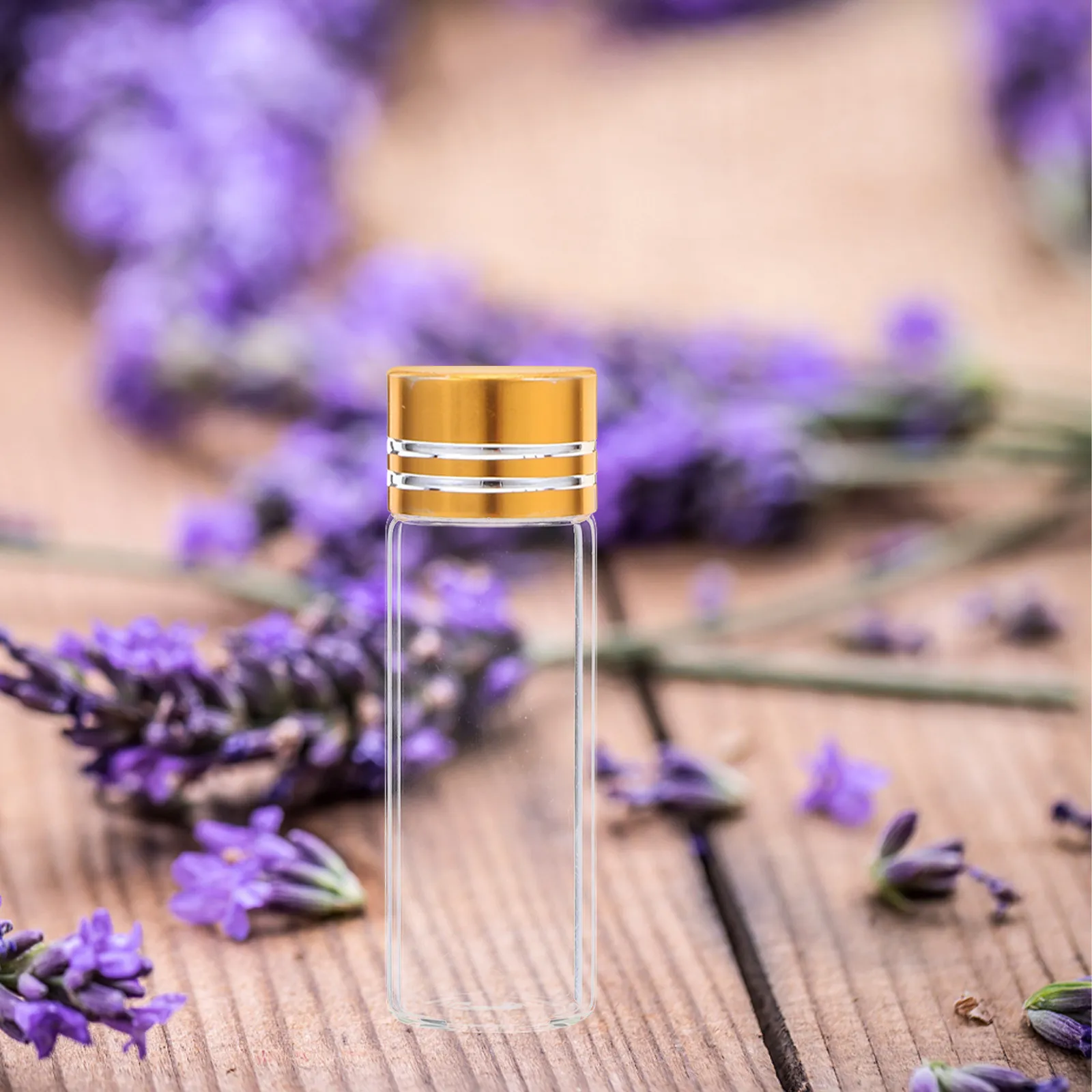 

24Pcs Perfume Sample Bottles Transparent Mini Glass Vials Clear Refillable Empty Small Bottles for Essential Oil Aromatherapy